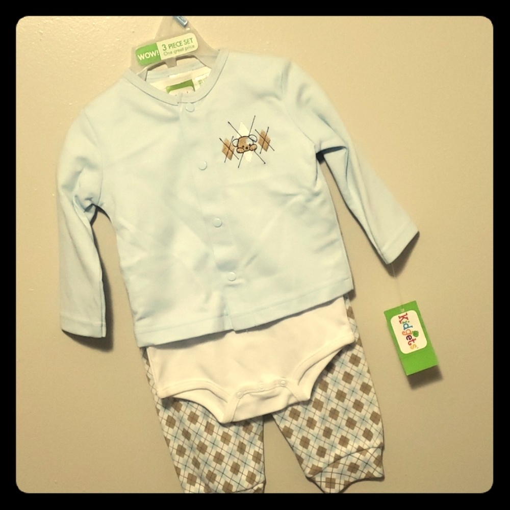 3 PC. Set size 0/6 months